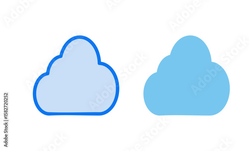 Cloud icon vector illustration. cloud sign and symbol