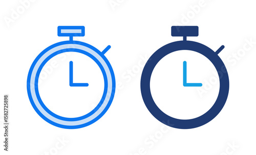 Free Download stopwatch icon vector illustration. Timer sign and symbol. Countdown icon. Period of time - GFXLoad
