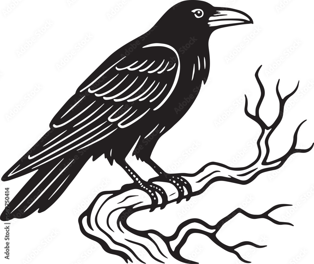 Fototapeta premium ChatGPT said: Minimalist Halloween vector designs in black line art on white background, featuring ghosts, pumpkins, witches, skulls, ravens, spiders, haunted houses, gravestones, and cauldrons
