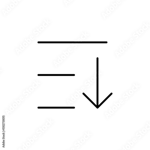 Sort Descending Icon for Data Table