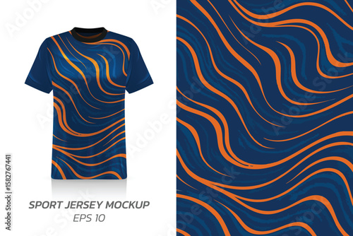 Specification Soccer Sport mockup , Esports Gaming T Shirt Jersey template. mock up uniform . Vector Illustration design