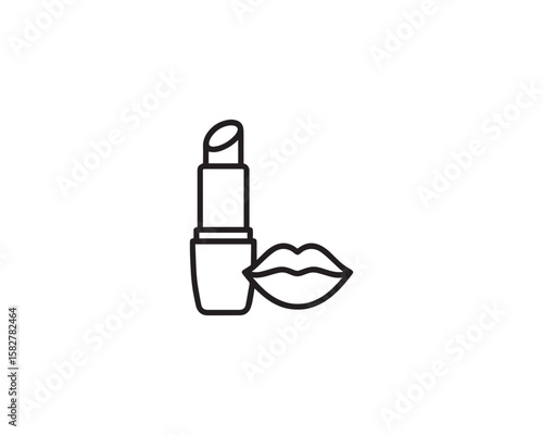Lip Balm icon vector design art illustration