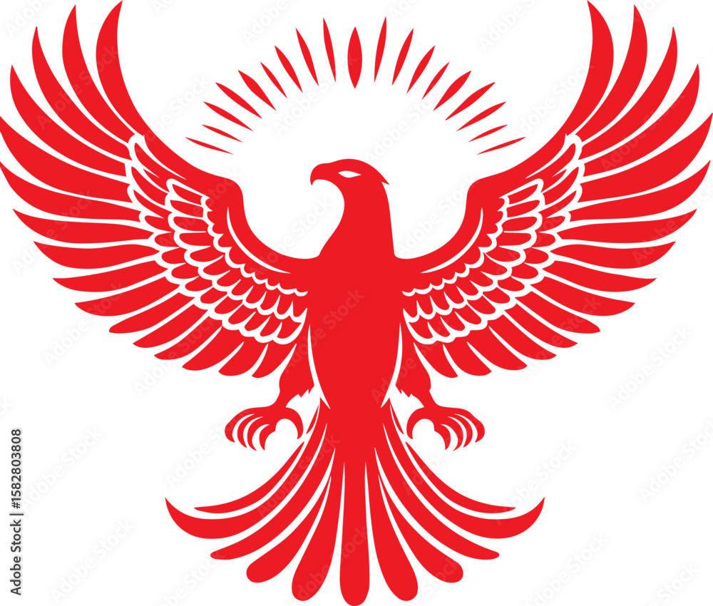 Obraz premium vector illustration of an eagle