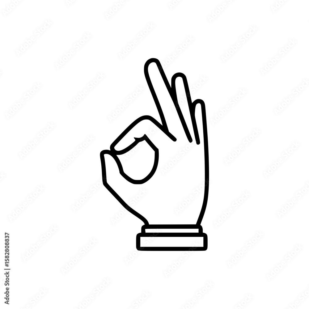 Obraz premium hand sign icon