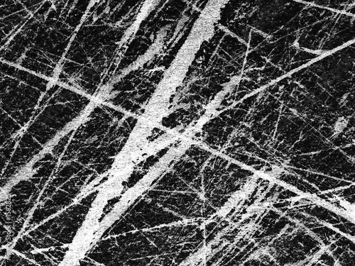 Abstract black and white pattern with striking lines and textures creating a dynamic visual interest in a modern art style