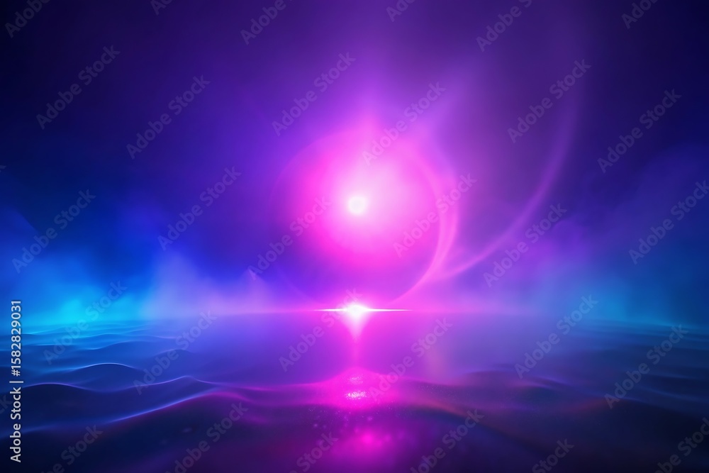 Ethereal Purple Glow Over Water with Futuristic Light Reflections
Ethereal Purple Glow Over Water with Futuristic Light Reflections