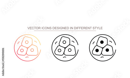 Cells icon design with white background stock illustration