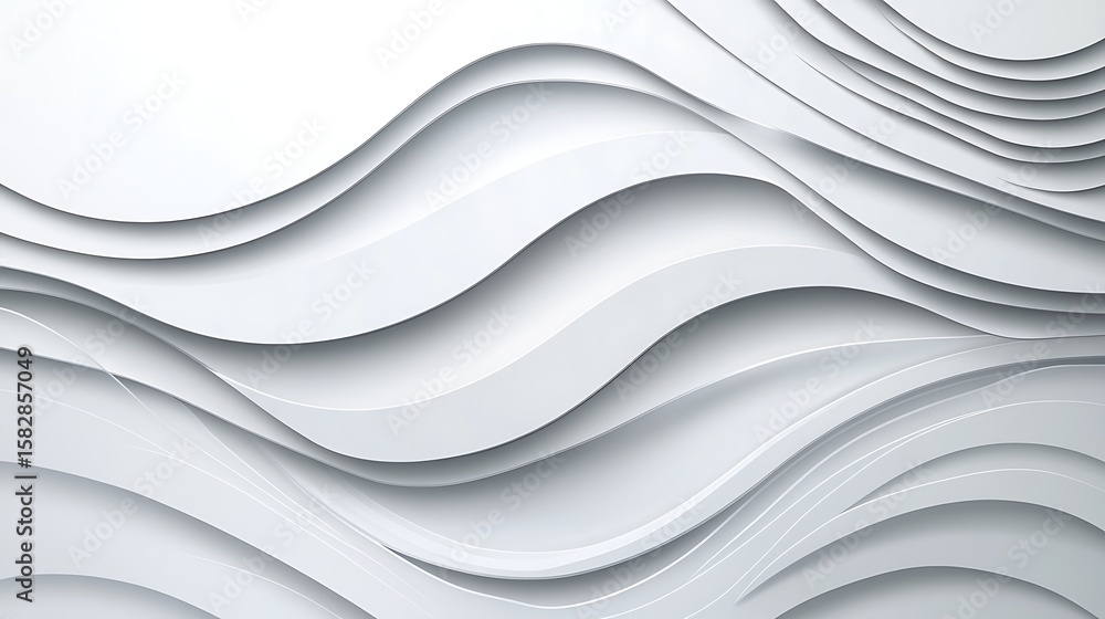 Obraz premium Abstract layered waves