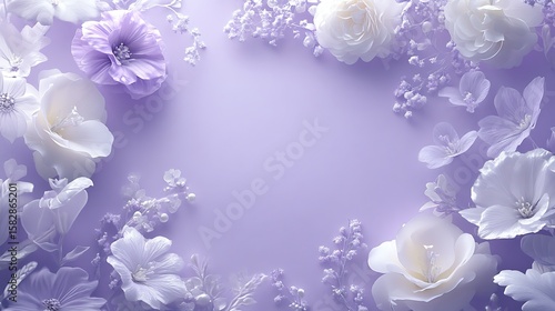 Delicate floral arrangement in pastel shades