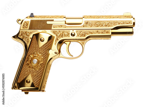 pistol and bullets
