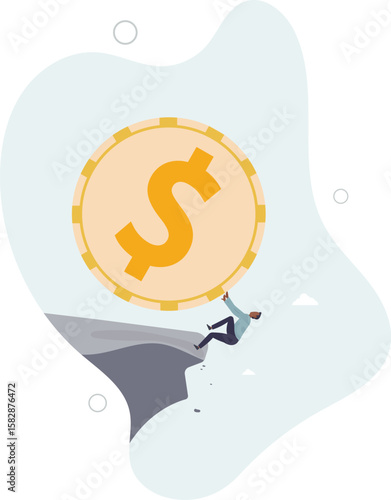 Debt, loan payment or mortgage problem, financial failure or investment risk, bankruptcy,human life.