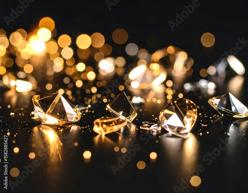 golden christmas lights