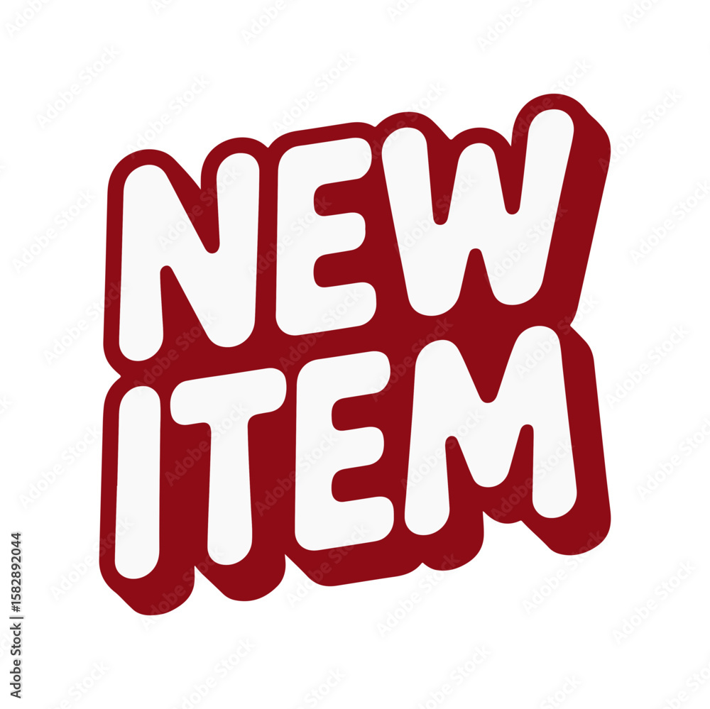 Obraz premium New item sticker