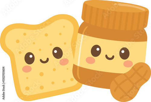 Funny Peanut Butter and Toast Friends Forever