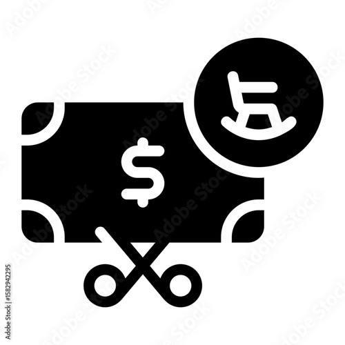 savings glyph icon