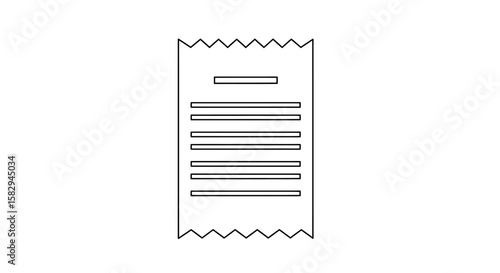 Minimalist Receipt Icon Financial Record Keeping and Budgeting Concept (asd (6).eps)