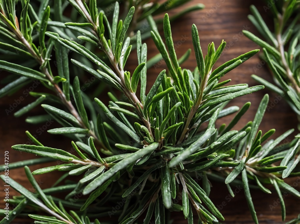 Fresh Rosemary Sprigs Close-up Fresh Rosemary Sprigs Close-up