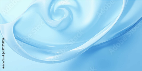 Abstract blue background with soft, flowing waves and a hint of blue, like silk or satin, creating a smooth, liquid design and gentle motion