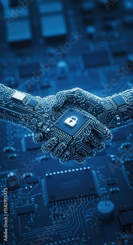 blue circuit board