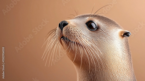 Macro shot of a sea lion's face highlighting its expressive eyes, whiskers, and textured fur in natural light.