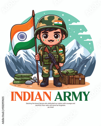 Wallpaper Mural Kargil Vijay Diwas Celebration Banner Vector Design | Indian Army Tribute Torontodigital.ca