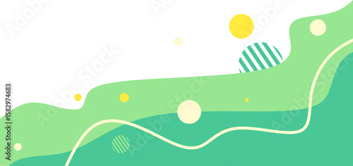 Abstract Blob Footer