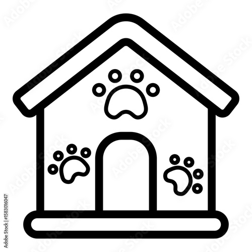 Cat House Lineart