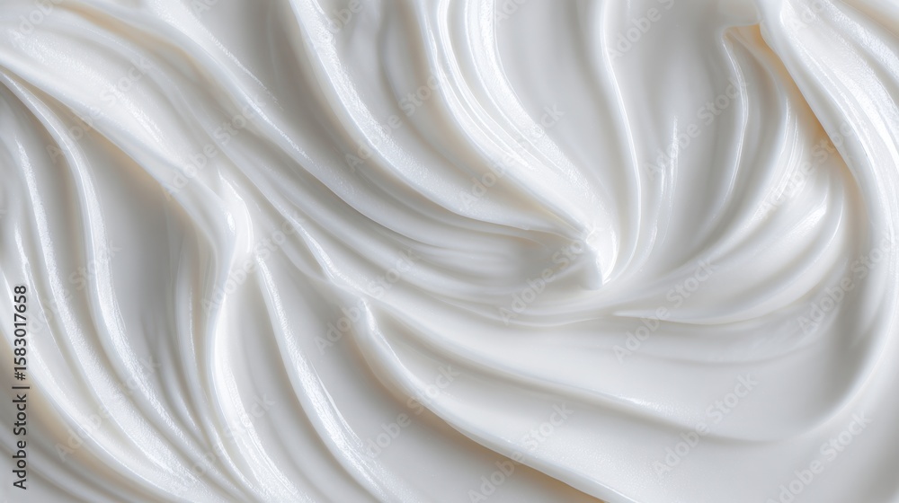Obraz premium A 4K photo of white cosmetic cream texture background.
