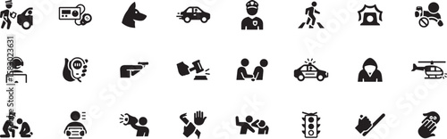 Transportation and Taxi Service Icon Set – Car, Driver, Taxi, Ride, Transport, Passenger, Cab, Vehicle, Urban, Travel, Booking, Icon

