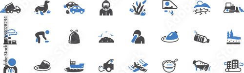 Nature and Farming Activity Icons – Agriculture, Harvest, Crops, Tree, Forest Work, Eco, Plant, Green Labor, Farmer