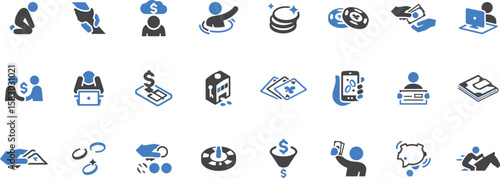 Food & Cooking Icon Set – Dish, Meal, Recipe, Cooking Tools, Plate, Spoon, Ingredients, Culinary, Food Icon, Restaurant