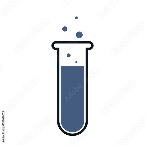 laboratory flask with liquid