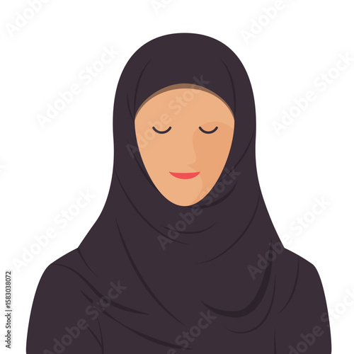 muslim woman illustration