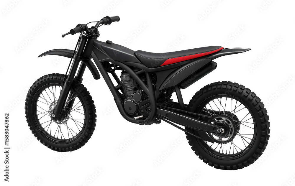 Motocross bike with a reinforced swingarm and spoked wheels Motocross bike with a reinforced swingarm and spoked wheels