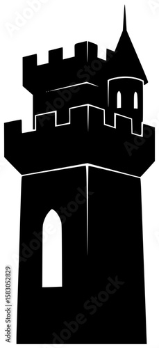 sand illustration tower silhouette castle logo summer icon bucket outline shovel ocean crown palm tree hat sun seagull starfish shape relaxation vector graphic background