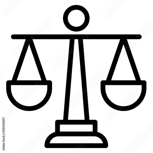 Law icon in vector illustration