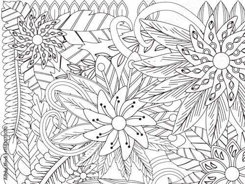 Flowers Coloring Pages For Adultes