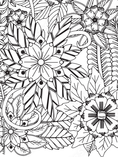 Flowers Coloring Pages For Adultes