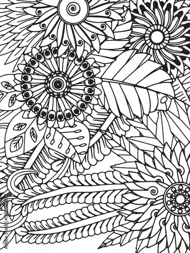 Flowers Coloring Pages For Adultes