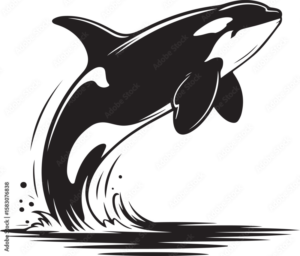 Naklejka premium Abstract geometric pattern with vibrant color accents and a central silhouette design element