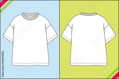 GIRLS OVERSIZE DROP SHOULDER TEE