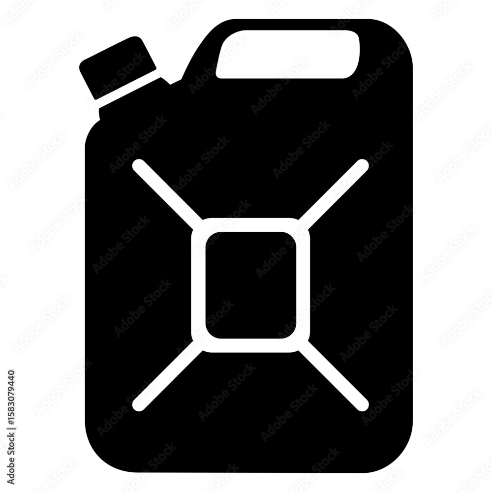 Icono silueta de bidón 