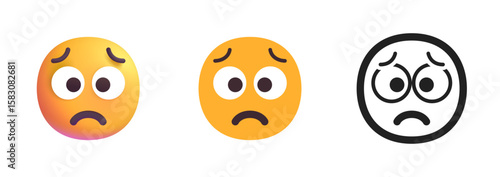 Worried Face Emoji
