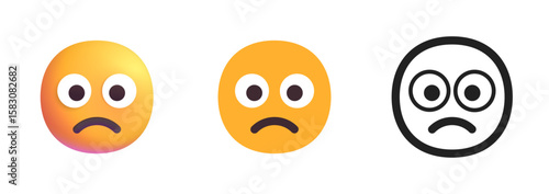 Worried Face Icon
