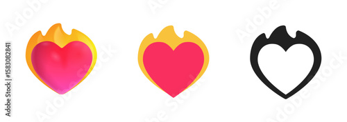 Heart on Fire Icon
