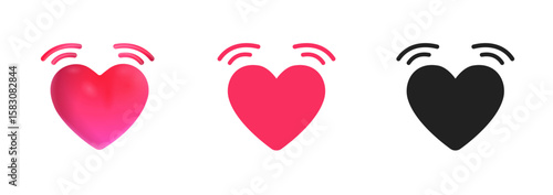 Vibrating Heart Icon
