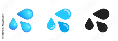 Sweat Droplets Icon
