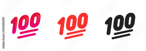 Hundred Points Symbol Icon
