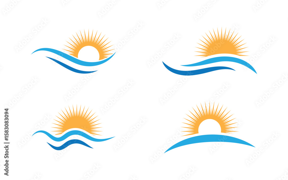 Water wave liquid vector Logo illustration design V2.267 Water wave liquid vector Logo illustration design V2.267