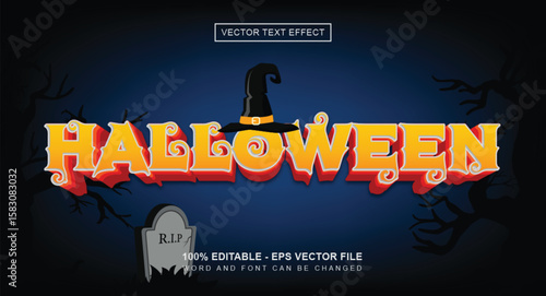Halloween text effect
